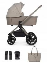 Vežimėlis Venicci Upline 2in1, taupe spalvos, su adapteriu ir puodelio laikikliu
