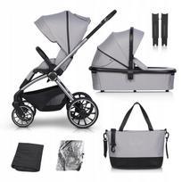 Vežimėlis EasyGo Giro Cloud Gray 2in1, daugiafunkcis