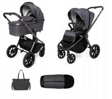 Vežimėlis MUUVO QUICK SE 2 Diamond Graphite 2in1 su priedais