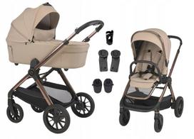 Vaikiškas vežimėlis ESPIRO CODE 2in1, LOVING BEIGE, k.119, XXL komplektas