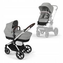 Vaikiško vežimėlio rėmas Cybex Eos Lux, sidabrinis, Stone Grey