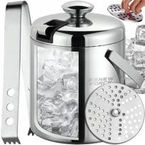 Ledo kibirėlis su dangteliu ir žnyplėmis, 1,3 l