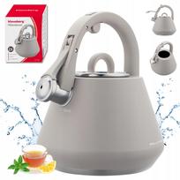 Virdulys su švilpuku KLAUSBERG KB-7949, 2,5 l, pilkas, tinka indukcijai ir dujoms