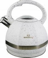 Virdulys su švilpuku KlonBerg Premium, 3 l, plieninis, tinka indukcijai ir dujoms