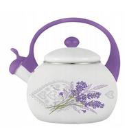Emaliuotas virdulys 2,2 l LAVENDER, plieninis, tinka dujinėms ir indukcinėms viryklėms