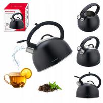 Virdulys KLAUSBERG KB-7911, 2,5 l, juodas plienas, storas dugnas, tinka indukcijai ir dujoms