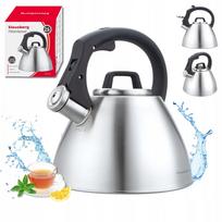 Arbatinukas su švilpuku Klausberg KB-7951, 2,5 l, nerūdijantis plienas, tinka indukcijai ir dujoms