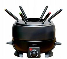 Fondiu rinkinys Alpina BL-22708, 800 W, su 6 šakutėmis, juodas