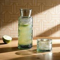 Stiklinė ąsotė su dangteliu, borosilikatinio stiklo, 630 ml