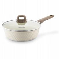 Keptuvė indukcinė su keramine danga Konighoffer Rosti, 28 cm, kreminė