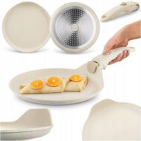 Blynų keptuvė Starke Pro Compacti, indukcinė, 26 cm, kreminė