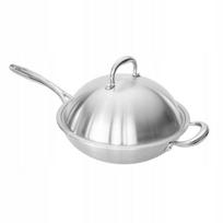 Nerūdijančio plieno keptuvė WOK Shiori, 28 cm, tinkama indukcijai