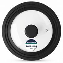 Universalus WELLHAUS silikoninis dangtis keptuvėms ir puodams, 20-24 cm