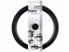 Universalus silikoninis stiklo dangtis puodams ir keptuvėms, 28/30/32 cm