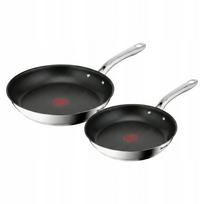 Plieninių keptuvių rinkinys TEFAL Infinite 28/30 cm, indukcijai, nepridegančios, tinka dujinėms viryklėms