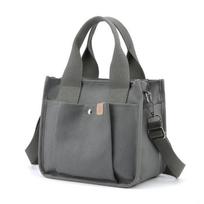 Canvas Bag Bento Small Bag Hand-carrying Women's Bag Large Capacity Women's Tote Bag One-Shoulder Crossbody Bag