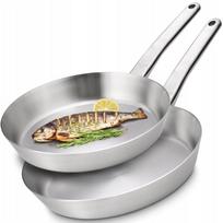 Keptuvių rinkinys GERLACH PRESTIGE, 24 cm ir 28 cm, plieninės, tinka indukcinei ir dujinei viryklei