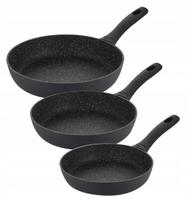 Keptuvių rinkinys GERLACH GRANITEX 20, 24, 28 cm, tinka indukcinei viryklei