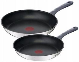 Keptuvių rinkinys TEFAL DAILY, 24/28 cm, nerūdijantis plienas, nelimpanti danga, tinka indukcijai