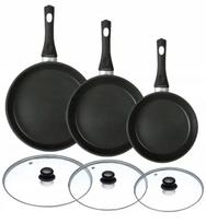 Keptuvių rinkinys su dangčiais AMBITION MAGNAT, 20, 24, 28 cm, 6 dalių