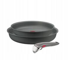 Keptuvių rinkinys Tefal HALO Titanium 22/26 cm, 3 vnt., nuimama rankena