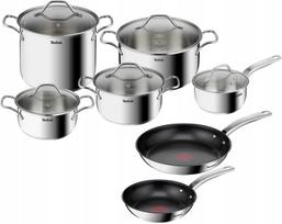 Puodų ir keptuvių rinkinys TEFAL Intuition, su dangčiais, 20/26 cm, 12 dalių, tinka indukcijai