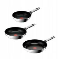 Plieninių keptuvių rinkinys TEFAL Emotion+ 20/24/28 cm, tinka indukcijai