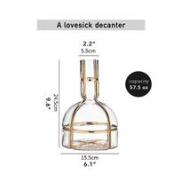 A Lovesick Decanter Elegance lead-Free Crystal Clear Glass Red Wine Decanter Juice Container Wine Decanters