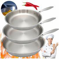 Puodų rinkinys SOLID, 3 vnt., nerūdijantis plienas, tinkami indukcijai