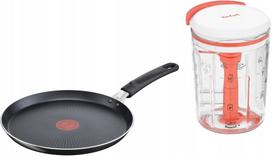 Blynų keptuvės rinkinys 25 cm TEFAL XL Intense ir rankinis plakiklis pyragams