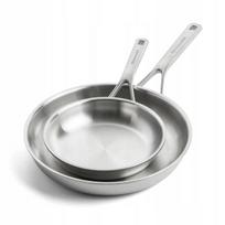 Virtuvės keptuvių rinkinys KitchenAid, 20 ir 28 cm, nerūdijančio plieno, tinkamas indukcijai