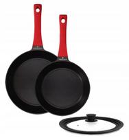 Keptuvių rinkinys Zwieger Obsidian 24 cm ir 28 cm su silikoniniu dangčiu 24/26/28 cm