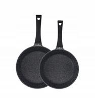 Keptuvių rinkinys Zwieger Black Stone, 24 cm ir 28 cm, indukcinėms viryklėms, GREBLON danga