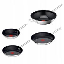 Keptuvių rinkinys TEFAL Nordica, 20/24/28 cm, nerūdijantis plienas, indukcijai, keraminė danga