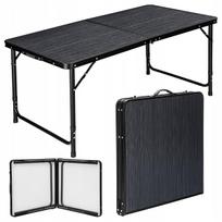 Sulankstomas turistinis aliuminis stalas 120x60 cm