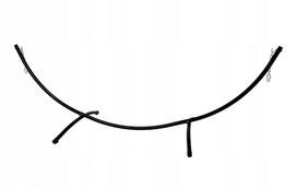 Metalinė hamako stovas STRONG, 300x95x100 cm, 150 kg, juodas, SH102