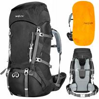 Žygio kuprinė HIKING 60L, juoda, vyrams ir moterims