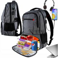 Žygio kuprinė, 35 l, su USB jungtimi, termo skyriumi, atspari vandeniui