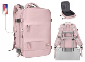 Kelioninis rankinis lagaminas 40x25x20 cm su USB, tinkamas RYANAIR, WIZZAIR