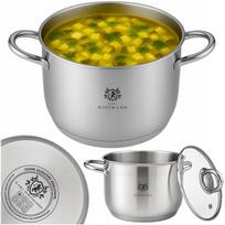 Nerūdijančio plieno puodas indukcijai ir dujinei viryklei, 4 l, 24 cm, su dangčiu