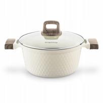 Puodas Konighoffer Rosti, 24 cm, 4 l, tinka indukcinei, dujinei ir keraminei viryklei, kreminis