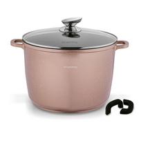 Puodas Konighoffer Pollo Rose Gold, 10 l, 28 cm, indukcinis, marmurinis, su dujinėms viryklėms skirtu pagrindu