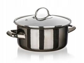 Emaliuotas puodas su dangčiu 2 l, 20 cm, Banquet, tinka dujinėms ir indukcinėms viryklėms