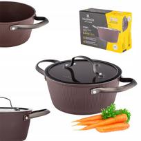 Puodas Valdinox Stripes, 2,2 l, su dangčiu, 20 cm, tinka indukcijai ir dujinėms viryklėms