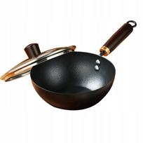 Ketaus puodas su dangčiu, 24 cm, nelipnus, pienui