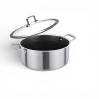 Nerūdijančio plieno puodas Solid Masterpan, 28 cm, korėto paviršiaus