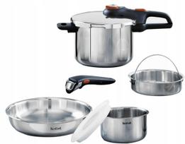 Puodų rinkinys TEFAL Ingenio Emotion, 6 dalių, greitpuodis 6 l