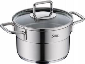 Nerūdijančio plieno puodas su dangčiu Silit Extra Cook, 14 cm, 1,3 l, tinkamas indukcijai