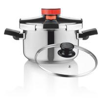 Greitpuodis Haeger PC-6SS.023A, 8 l, 24 cm, nerūdijantis plienas, stiklinis dangtis