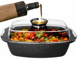 Troškintuvas su dangčiu KITCHEN MARBLE, 6 l, aromatizavimui